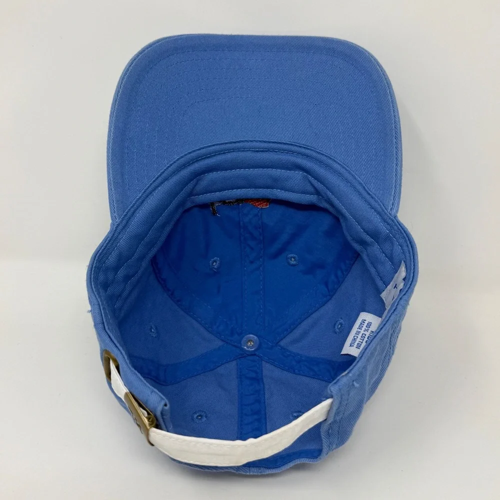Harding Lane Kids Blue Cotton Airplane Embroidered Strapback Baseball Hat Cap